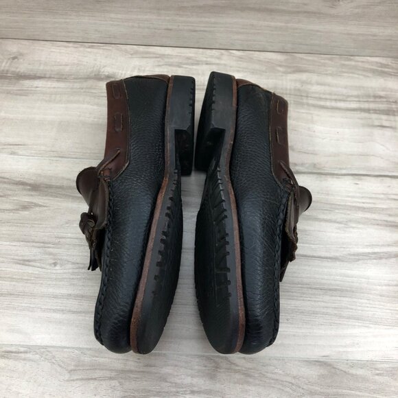 Allen Edmonds Loafers Mens 10 B Nashua Black Brown Tassel Leather Slip On Shoes main image 6